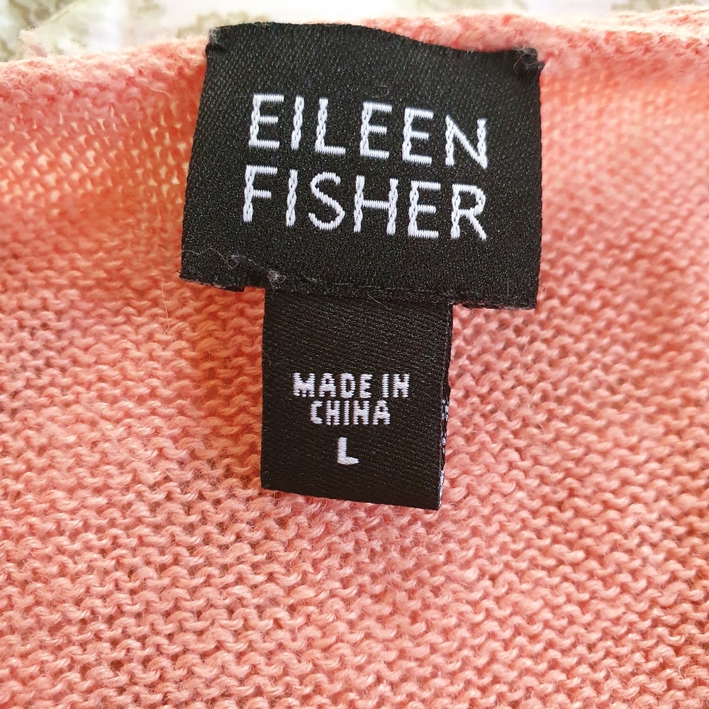EUC 100% linen Eileen Fisher sweater - Picture 2 of 5